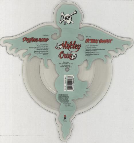 Motley Crue Dr Feelgood UK shaped picture disc (picture disc